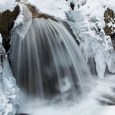 Wasserfall im Zastlerbach Zastler Eislöcher