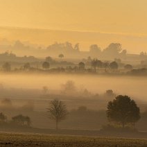 Nebel über dem Großen Lautertal Münsinger Alb