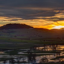 Donauhochwasser auf der Baar Wartenberg